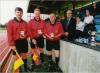 Assistant Referees BJ Broadhurst & Graeme Cann with Referee Knocker White at the 2002 Inter Commands Final Royal Marines 5 Scotland 1 by Fozzy